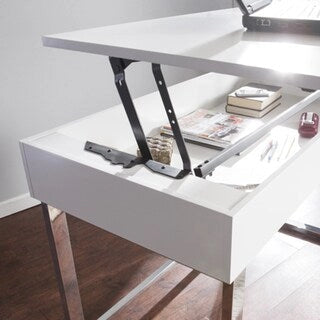 Bureau réglable en hauteur assis/debout Ida blanc de SEI Furniture