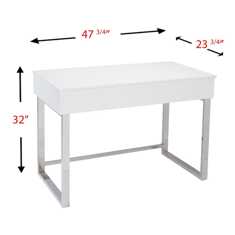 Bureau réglable en hauteur assis/debout Ida blanc de SEI Furniture