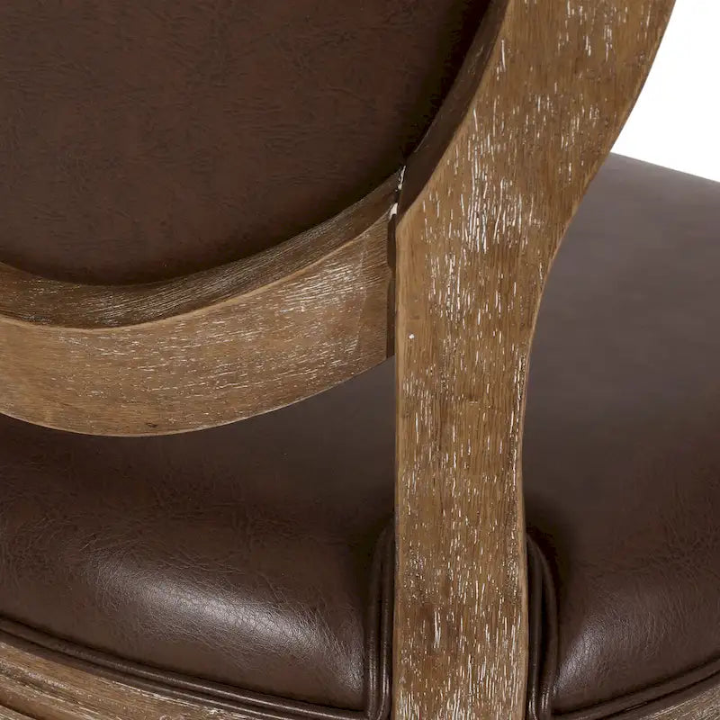 Chaise de bureau pivotante rembourrée Pishkin de Christopher Knight Home