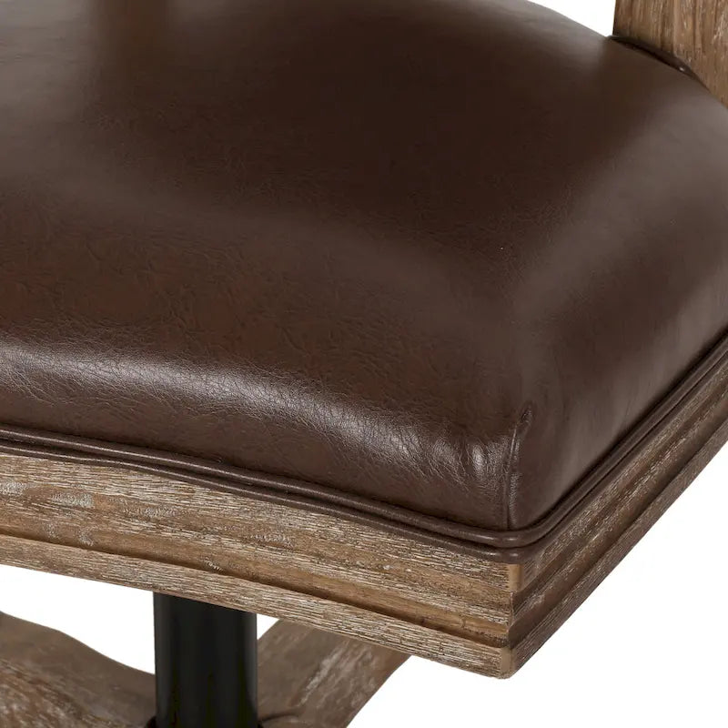 Chaise de bureau pivotante rembourrée Pishkin de Christopher Knight Home