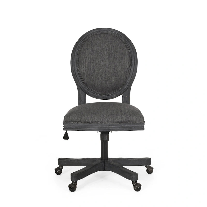 Chaise de bureau pivotante rembourrée Pishkin de Christopher Knight Home