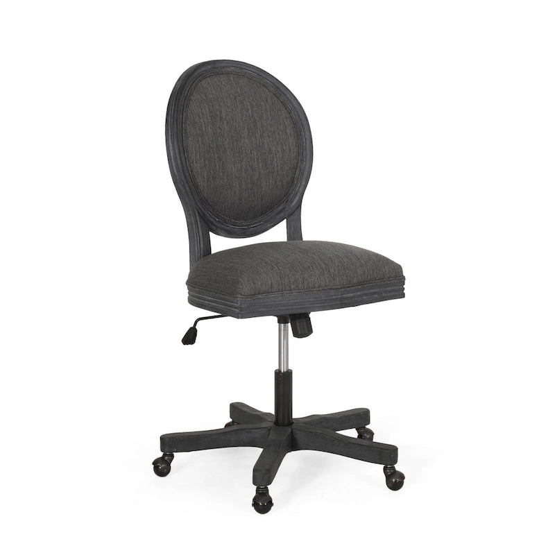 Chaise de bureau pivotante rembourrée Pishkin de Christopher Knight Home