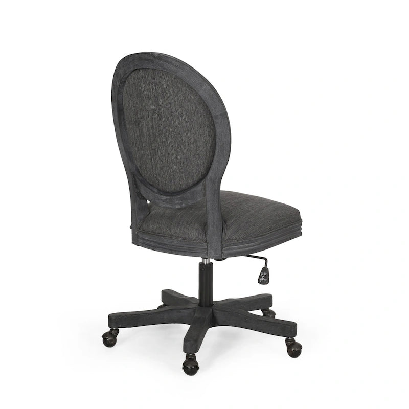 Chaise de bureau pivotante rembourrée Pishkin de Christopher Knight Home