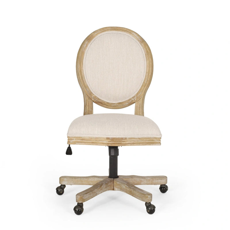 Chaise de bureau pivotante rembourrée Pishkin de Christopher Knight Home