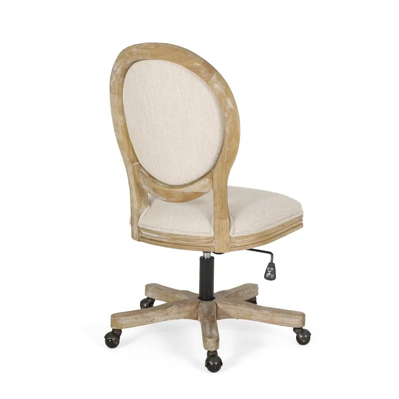 Chaise de bureau pivotante rembourrée Pishkin de Christopher Knight Home
