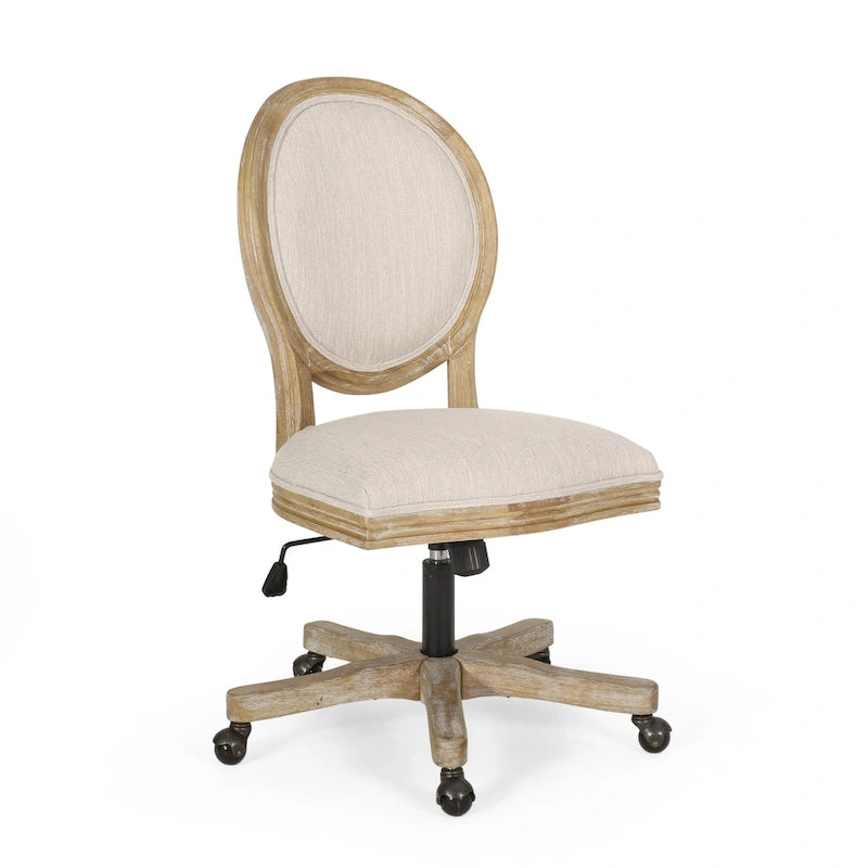 Chaise de bureau pivotante rembourrée Pishkin de Christopher Knight Home