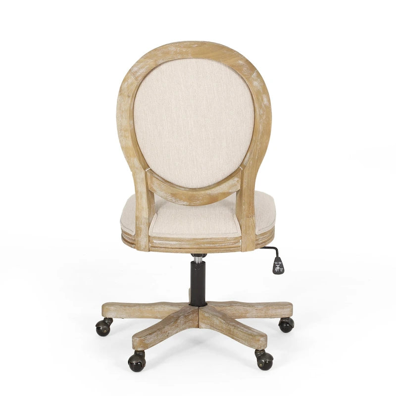 Chaise de bureau pivotante rembourrée Pishkin de Christopher Knight Home