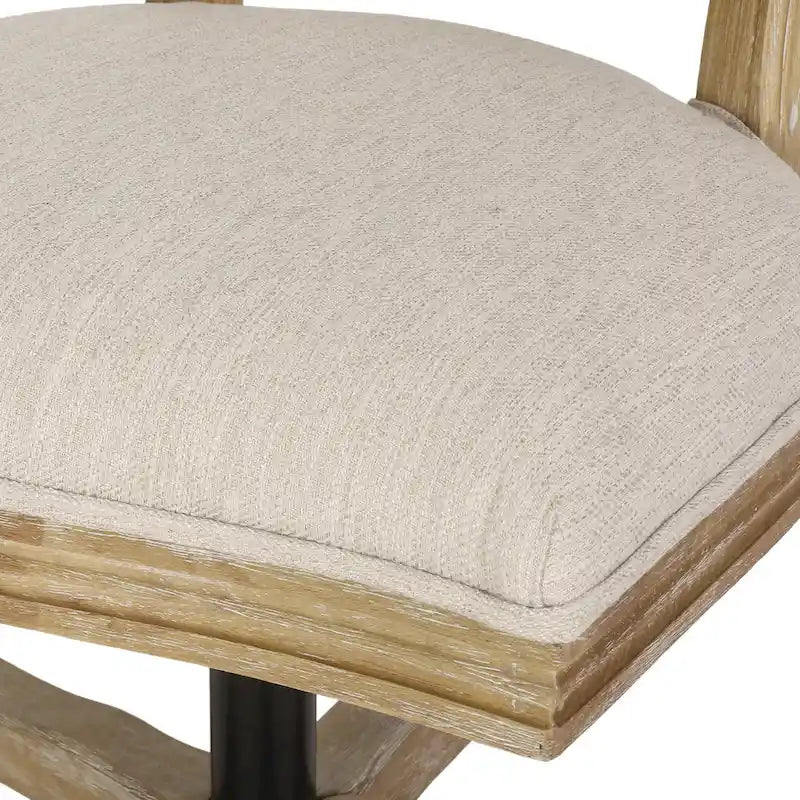 Chaise de bureau pivotante rembourrée Pishkin de Christopher Knight Home