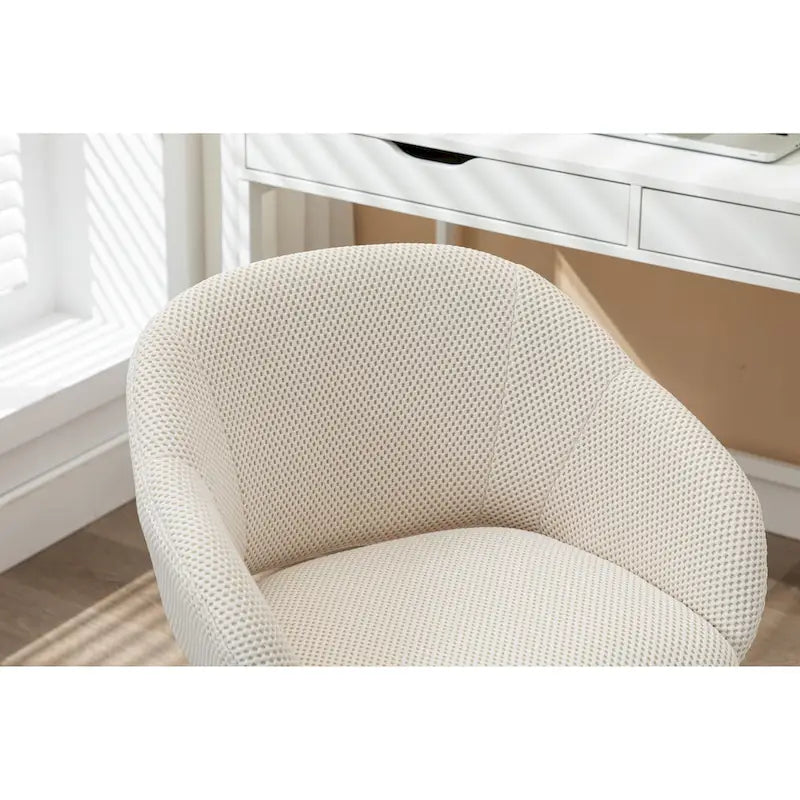 Chaise pivotante de bureau en tissu maillé