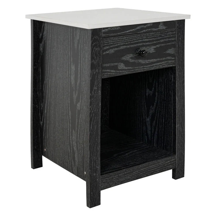 Table d'appoint avec tiroir et étagère, petite table de rangement à 2 niveaux, table de chevet avec tiroir, table d'appoint avec rangement