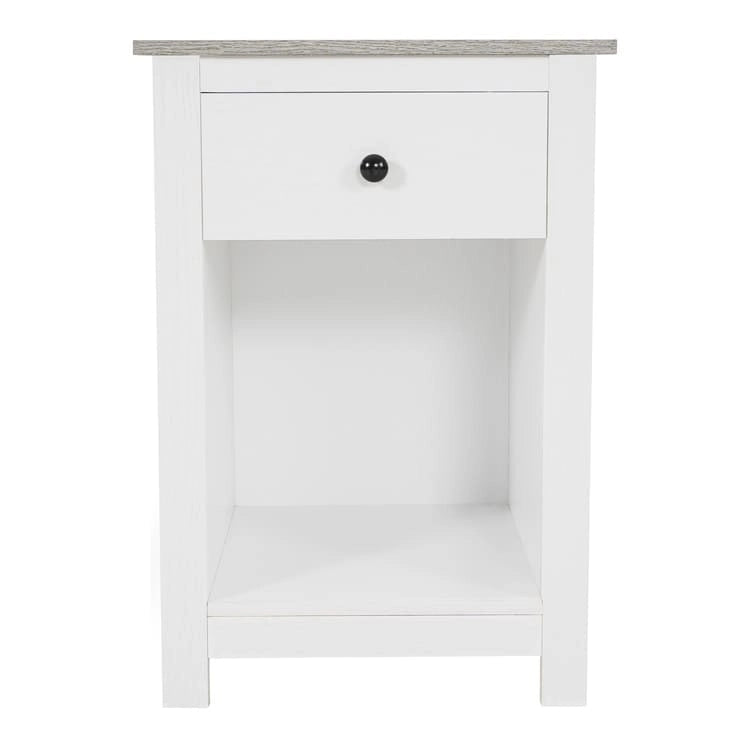 Table d'appoint avec tiroir et étagère, petite table de rangement à 2 niveaux, table de chevet avec tiroir, table d'appoint avec rangement