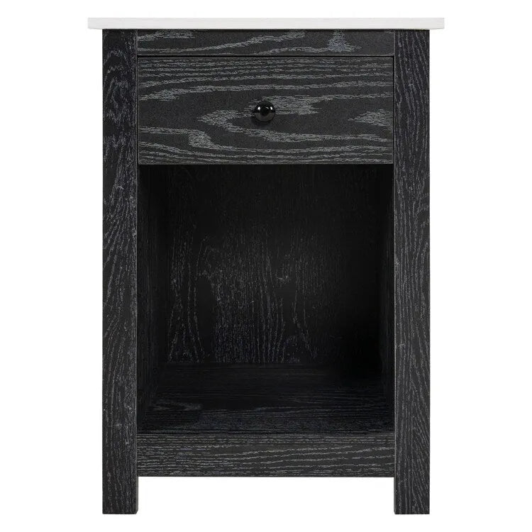 Table d'appoint avec tiroir et étagère, petite table de rangement à 2 niveaux, table de chevet avec tiroir, table d'appoint avec rangement