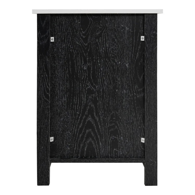 Table d'appoint avec tiroir et étagère, petite table de rangement à 2 niveaux, table de chevet avec tiroir, table d'appoint avec rangement