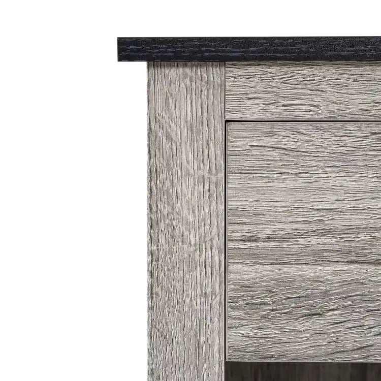 Table d'appoint avec tiroir et étagère, petite table de rangement à 2 niveaux, table de chevet avec tiroir, table d'appoint avec rangement