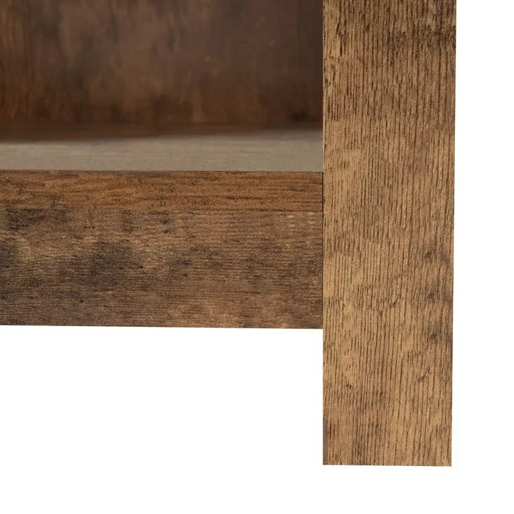Table d'appoint avec tiroir et étagère, petite table de rangement à 2 niveaux, table de chevet avec tiroir, table d'appoint avec rangement