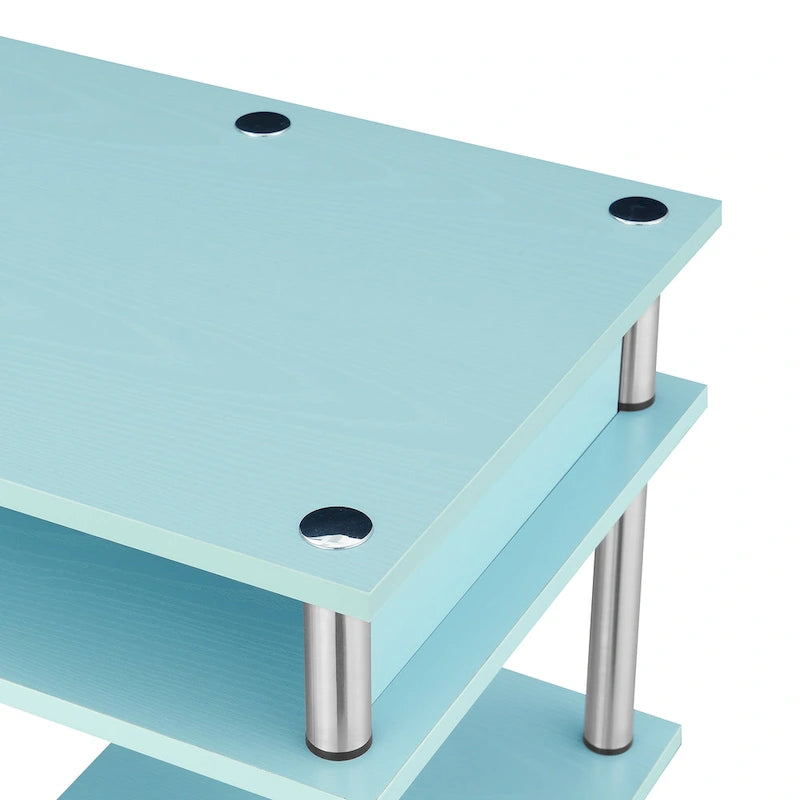 Bureau d'étudiant avec étagères Designs2Go No Tools de Convenience Concepts