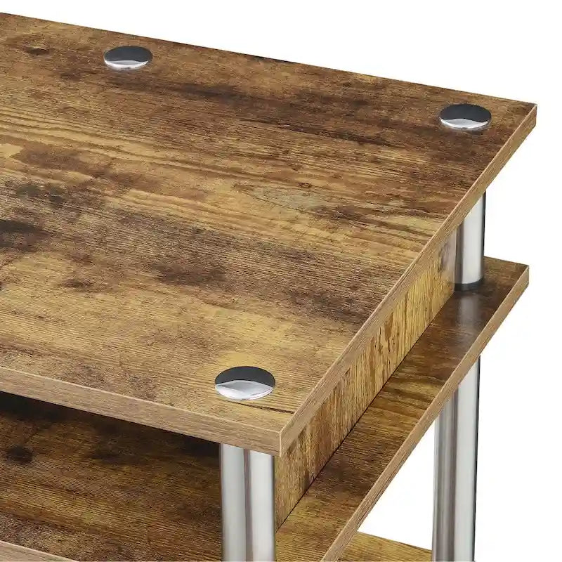 Bureau d'étudiant avec étagères Designs2Go No Tools de Convenience Concepts