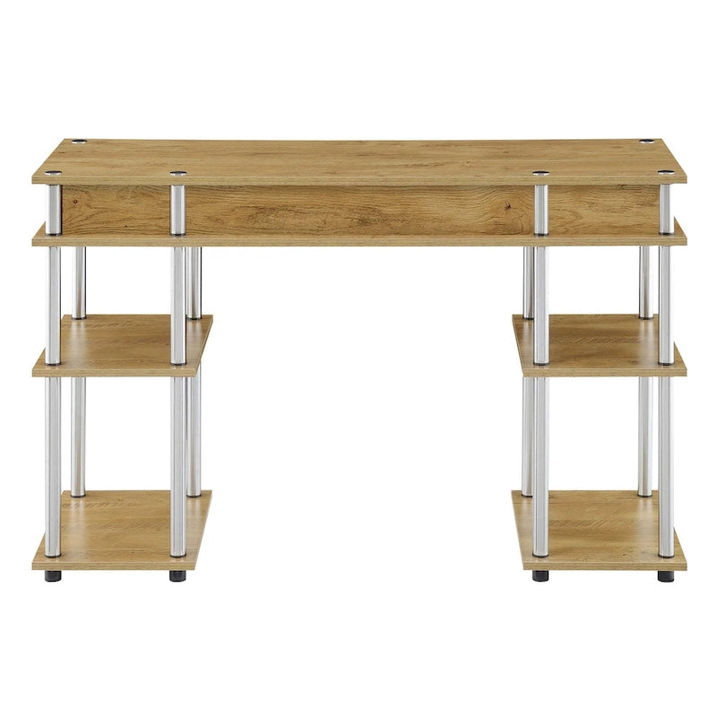 Bureau d'étudiant avec étagères Designs2Go No Tools de Convenience Concepts