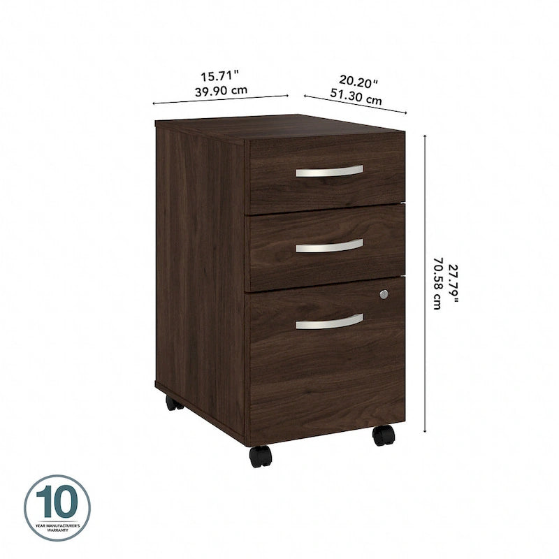 Classeur mobile 3 tiroirs Hybrid par Bush Business Furniture