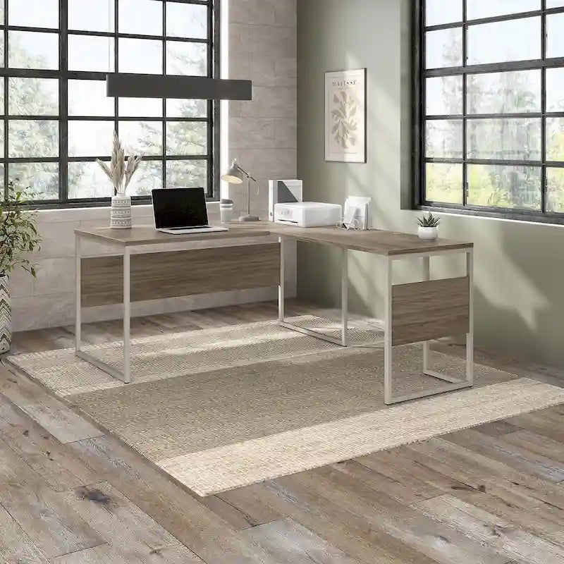 Bureau d'angle en L Hybrid 60 po L x 30 po P de Bush Business Furniture