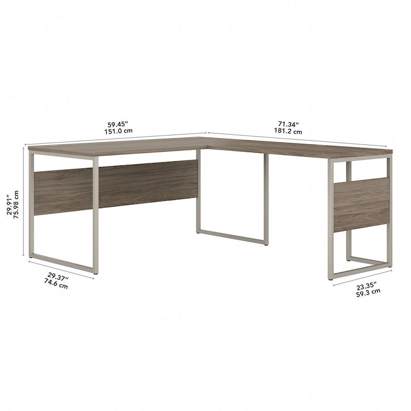 Bureau d'angle en L Hybrid 60 po L x 30 po P de Bush Business Furniture