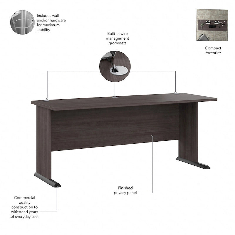 Bureau informatique 72W Studio A de Bush Business Furniture