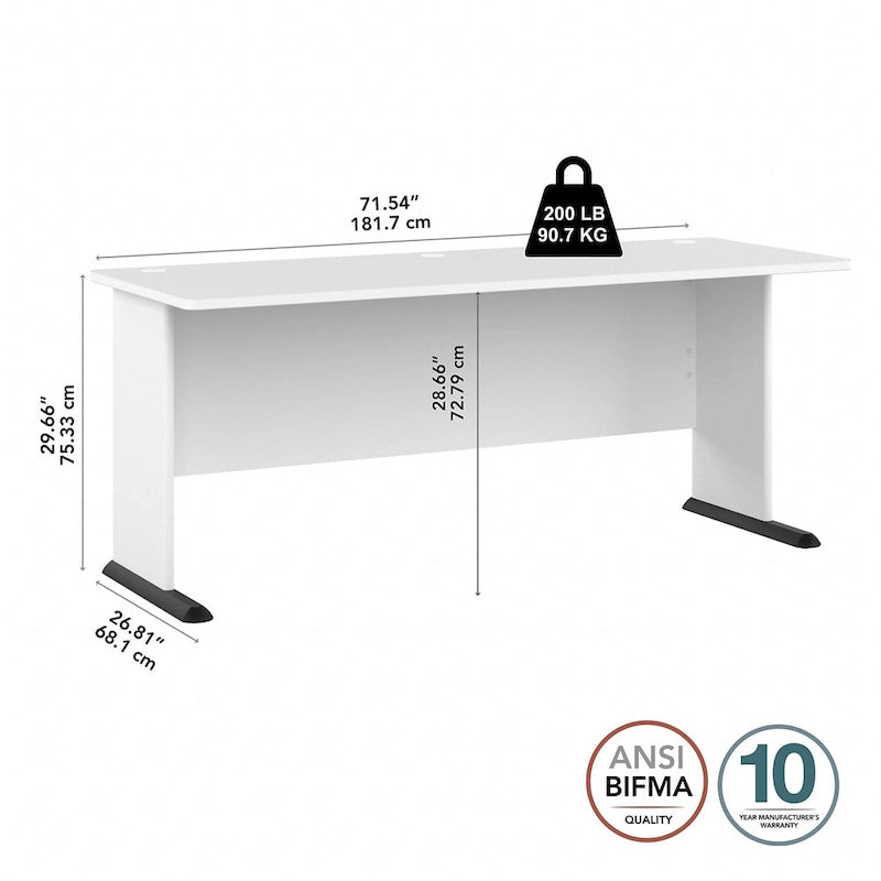 Bureau informatique 72W Studio A de Bush Business Furniture