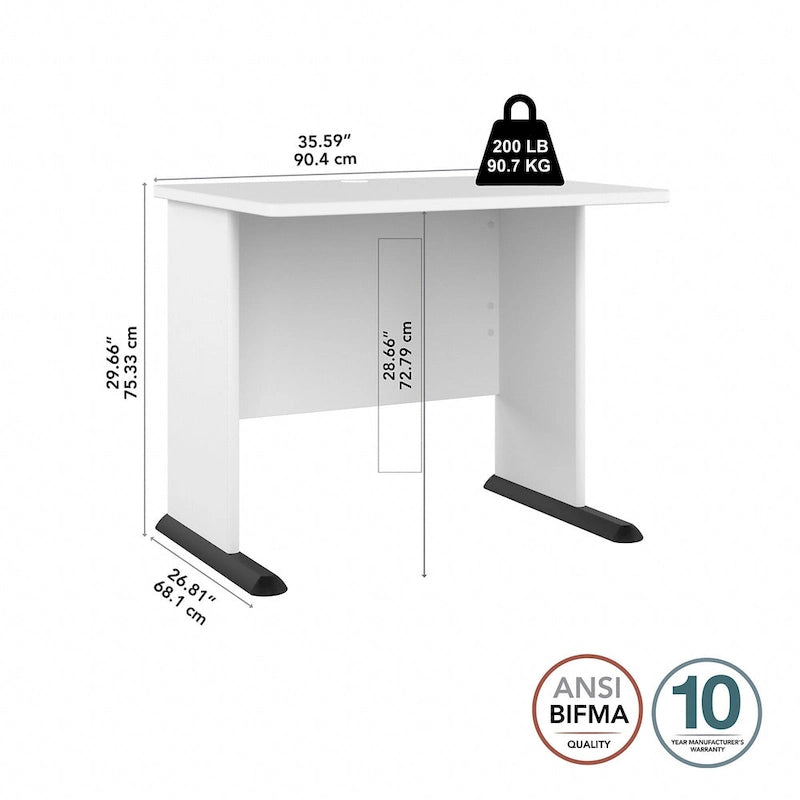 Petit bureau d'ordinateur Studio A 36 po de Bush Business Furniture