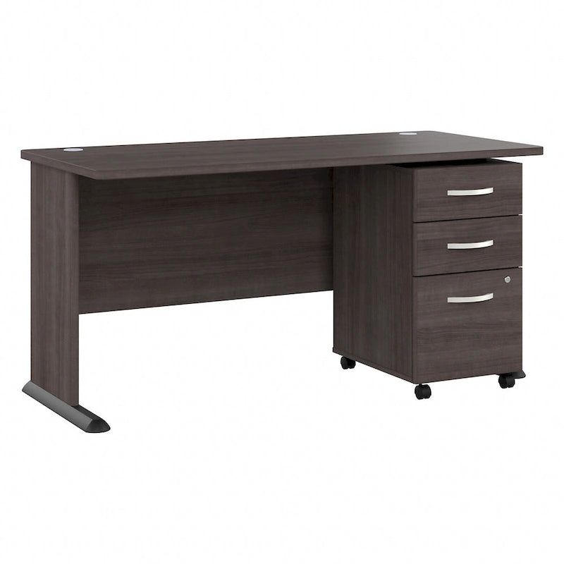 Bureau d'ordinateur Studio A 60W avec tiroirs par Bush Business Furniture