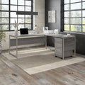 Bureau d'angle hybride en L de 72 W avec tiroirs de Bush Business Furniture