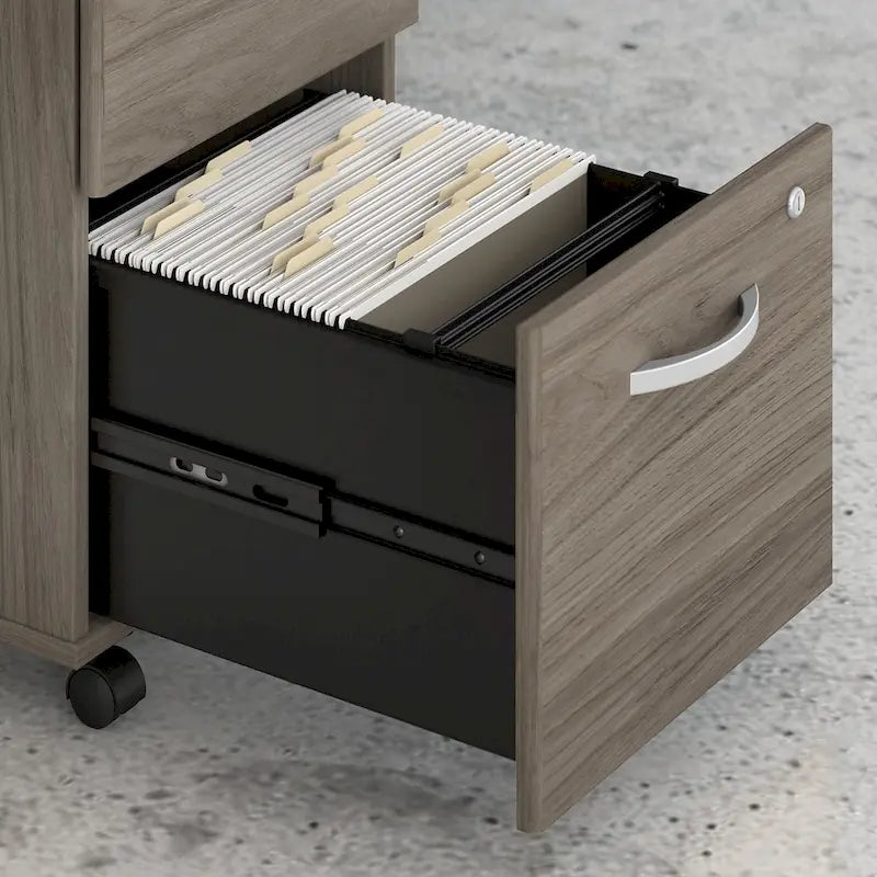 Bureau d'angle hybride en L de 72 W avec tiroirs de Bush Business Furniture