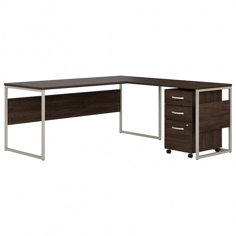 Bureau d'angle hybride en L de 72 W avec tiroirs de Bush Business Furniture
