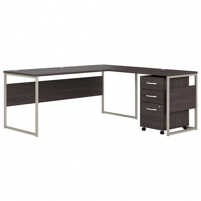 Bureau d'angle hybride en L de 72 W avec tiroirs de Bush Business Furniture