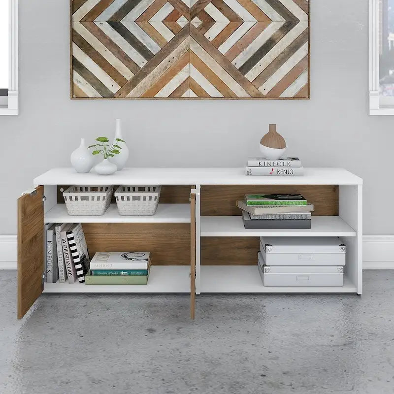 Armoire basse de rangement Jamestown avec portes de Bush Business Furniture