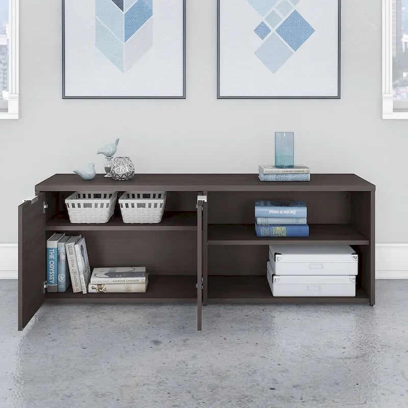 Armoire basse de rangement Jamestown avec portes de Bush Business Furniture