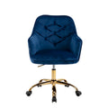 Fauteuil coquille pivotant en velours pour salon, chaise de bureau