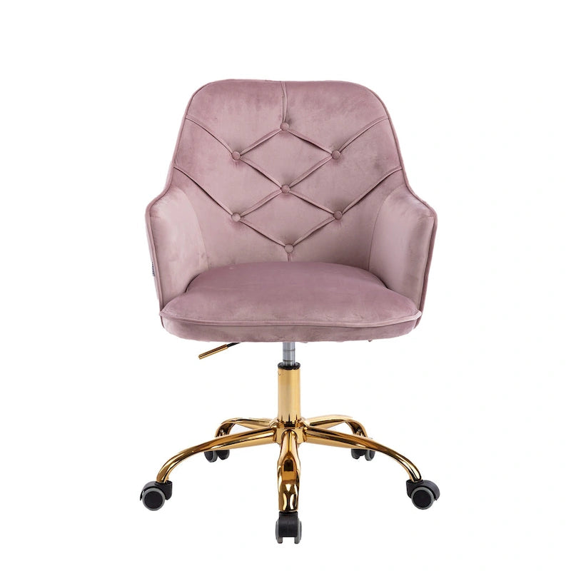Fauteuil coquille pivotant en velours pour salon, chaise de bureau