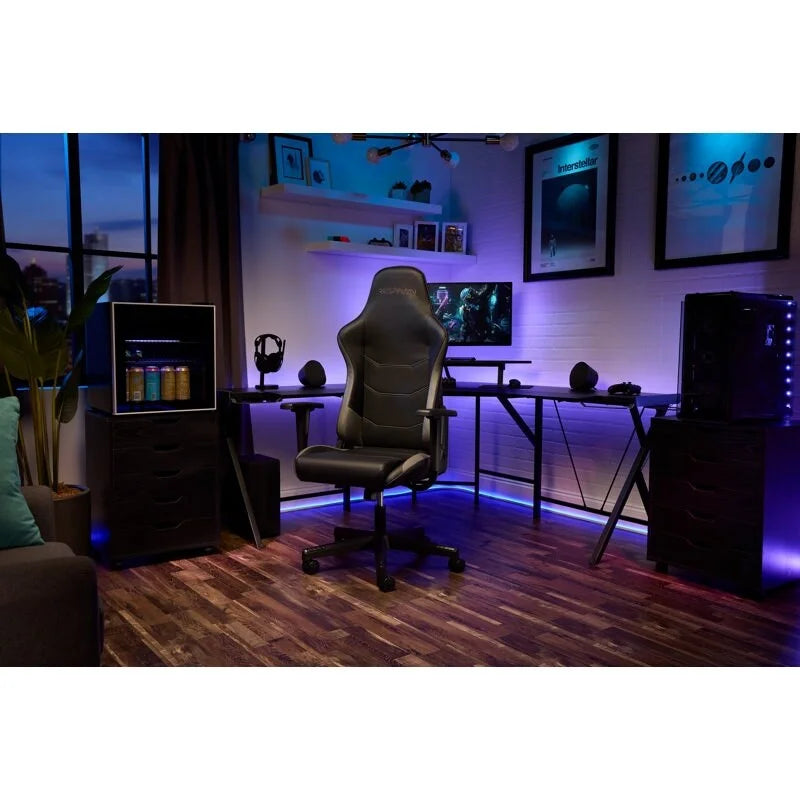 Chaise de jeu ergonomique RESPAWN 110 - Chaise de bureau d'ordinateur à dossier haut style course