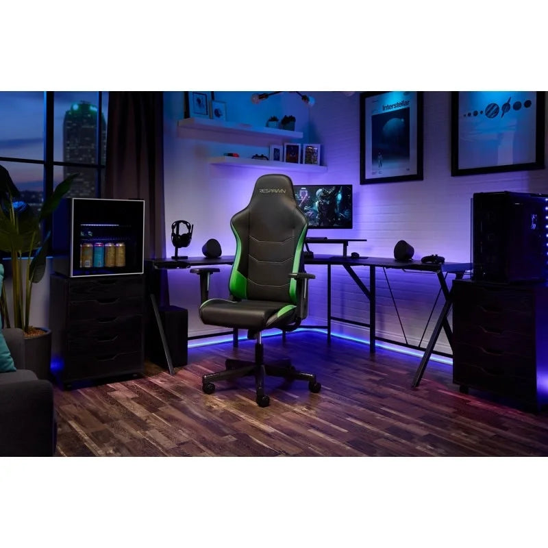 Chaise de jeu ergonomique RESPAWN 110 - Chaise de bureau d'ordinateur à dossier haut style course