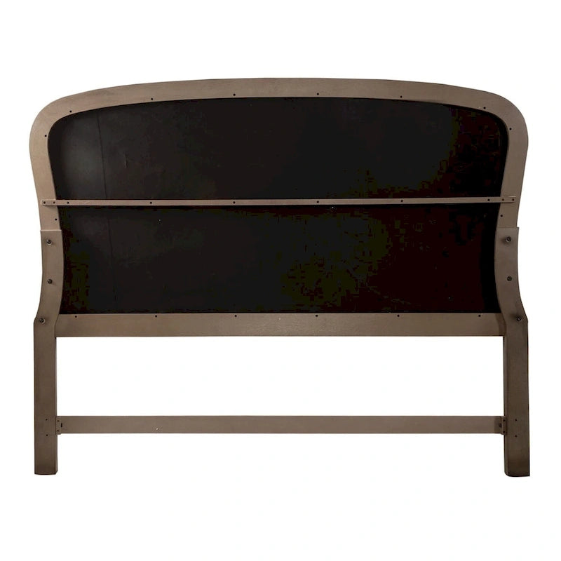 Tête de lit capitonnée de panneau Queen Americana Farmhouse Taupe Poussiéreux