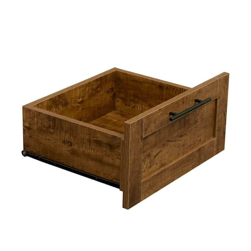 Armoire haute 70.87H avec 2 portes, 2 tiroirs et 5 espaces de rangement