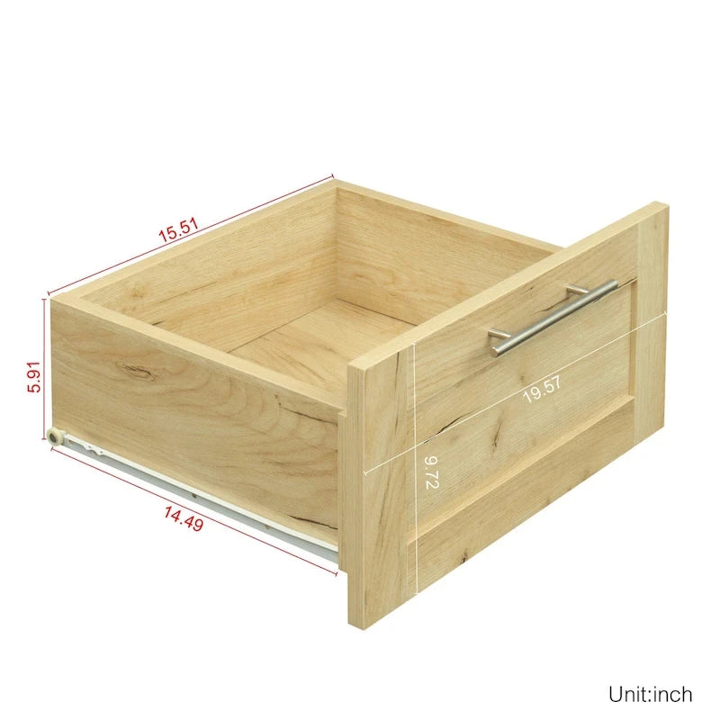 Armoire haute 70.87H avec 2 portes, 2 tiroirs et 5 espaces de rangement