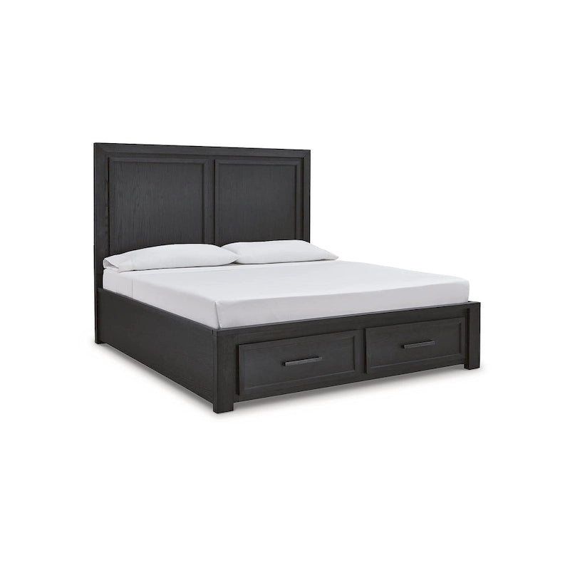 Lit avec rangement Foyland noir Signature Design by Ashley