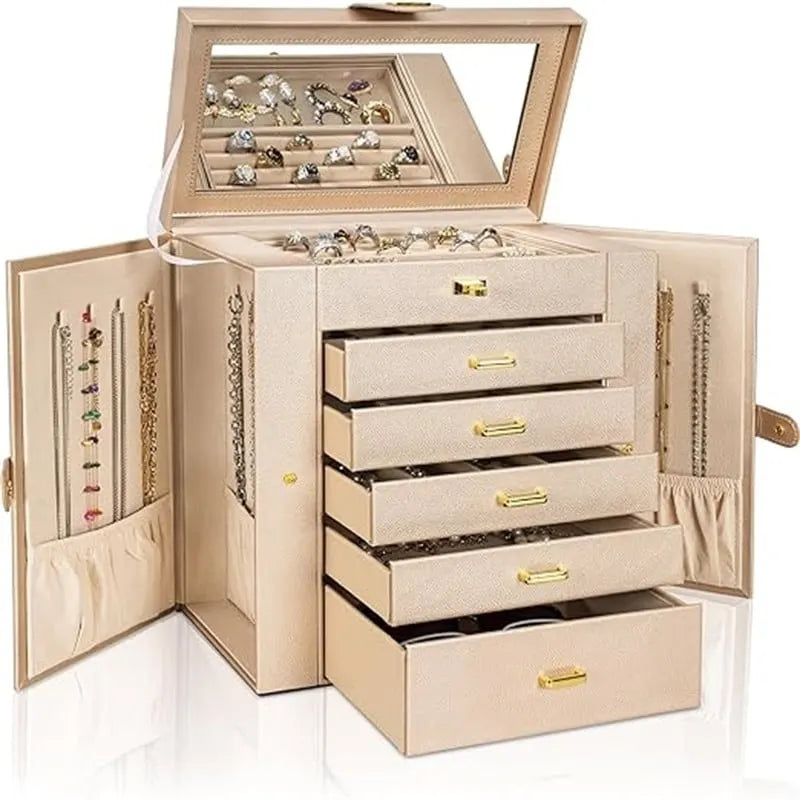 Grand Organisateur de Boîte à Bijoux Fonctionnel