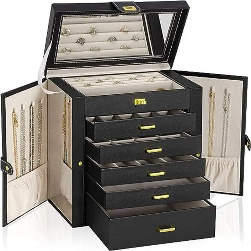 Grand Organisateur de Boîte à Bijoux Fonctionnel