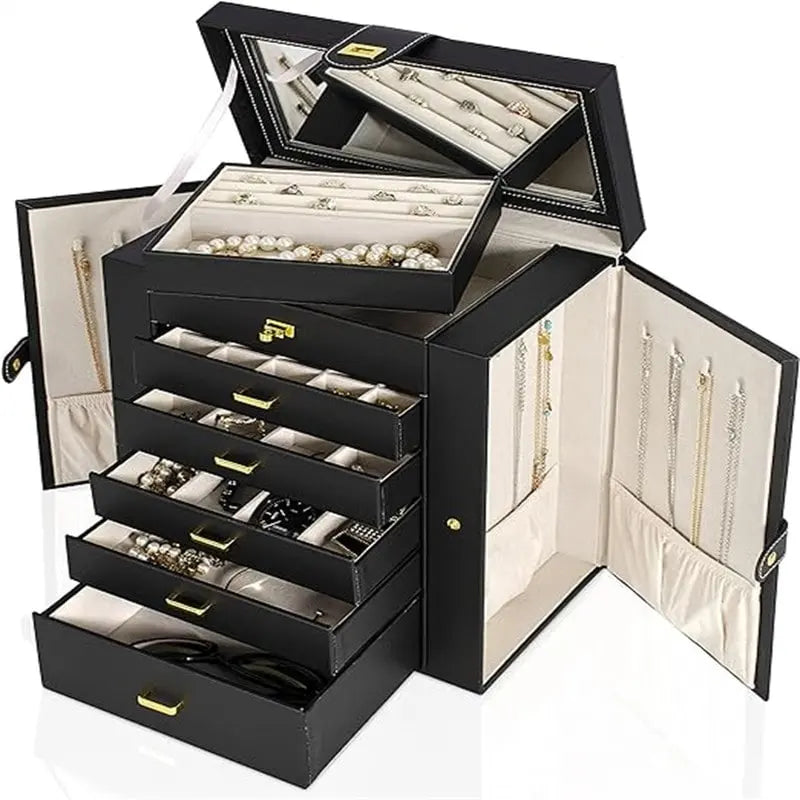 Grand Organisateur de Boîte à Bijoux Fonctionnel