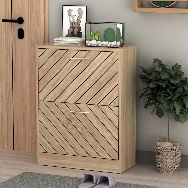 Meuble à chaussures moderne 22.4W, tiroir dépliant