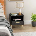 One Drawer Nightstand With One Open Shelf