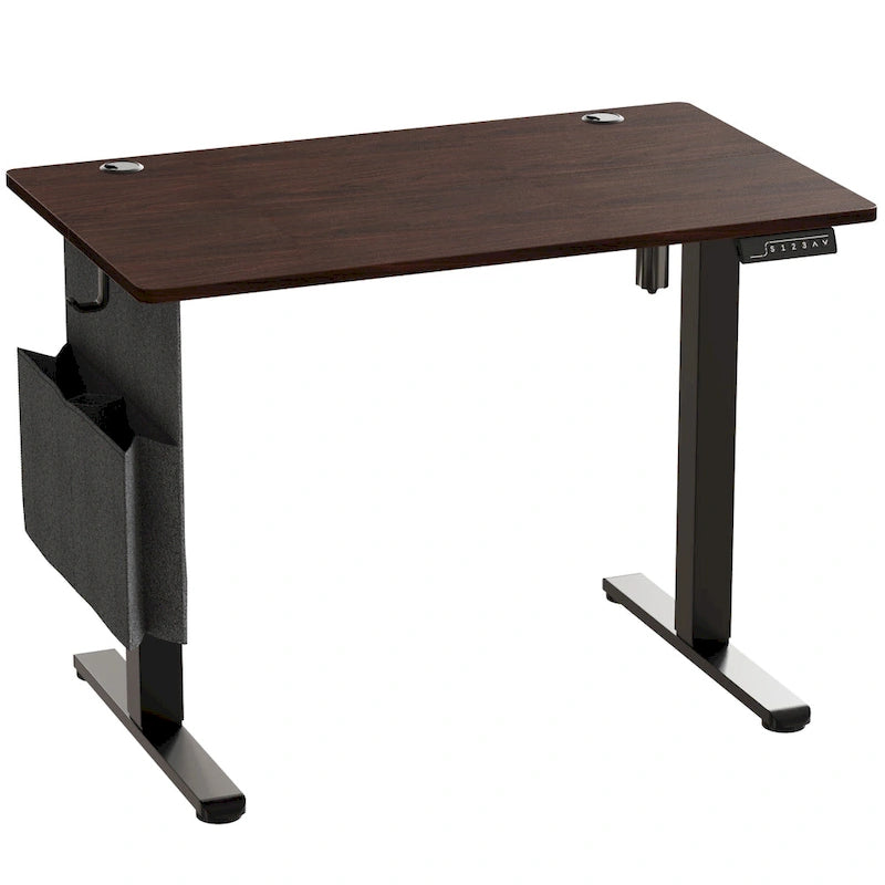 Bureau Debout Électrique Ergonomique, Bureau d'Ordinateur, Table Réglable en Hauteur avec Port USB