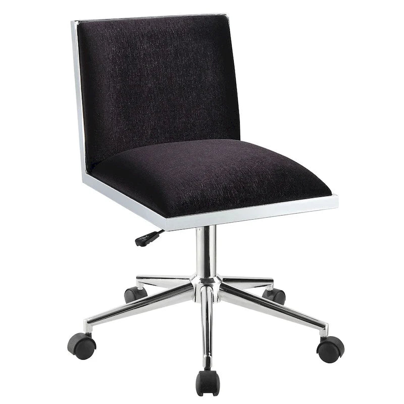 Chaise de bureau réglable en hauteur Ceto en tissu contemporain par Furniture of America